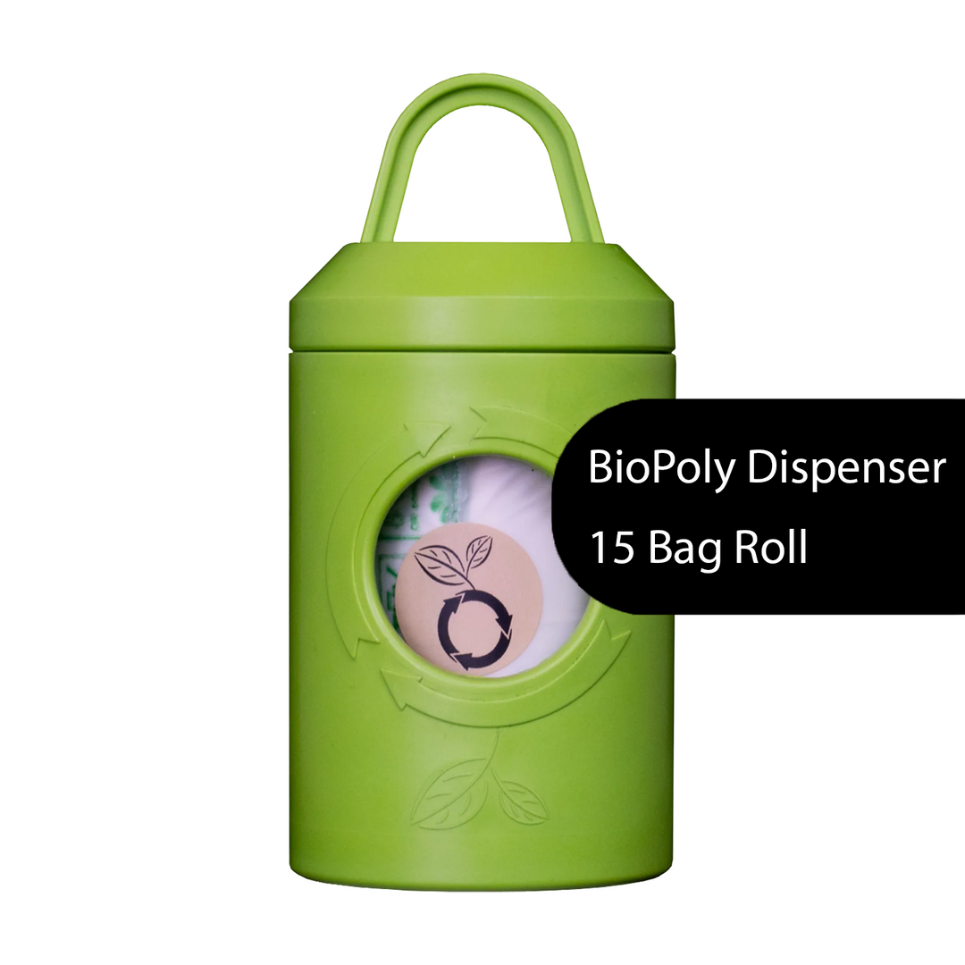beyondGREEN Dog Poop Bag Leash Dispenser – Clip-On Holder Fits Standard Rolls – Durable &amp; Portable