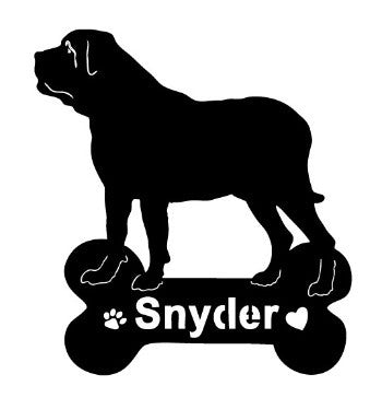 Mastiff Garden Stake or Wall Hanging (Style 2)