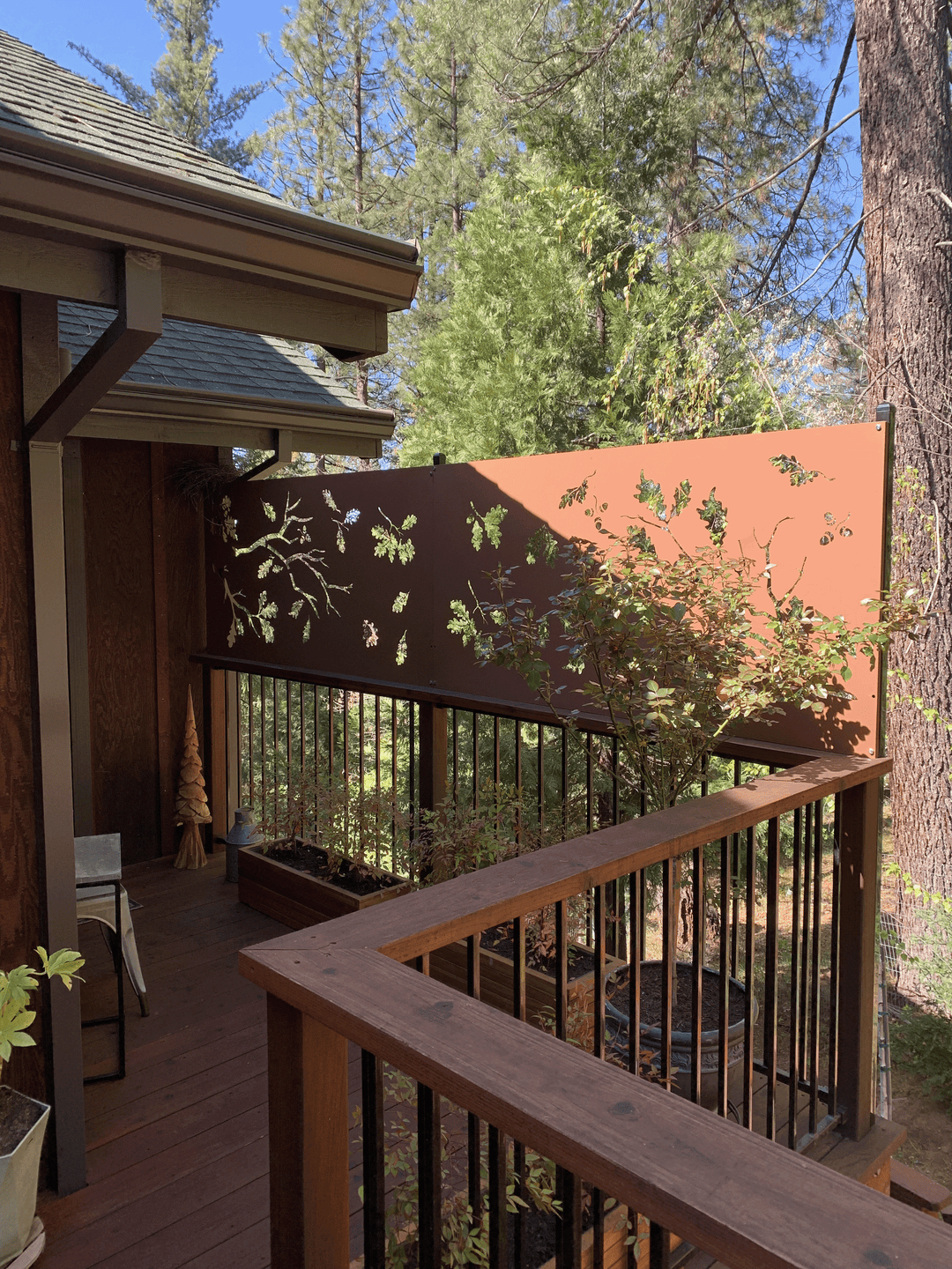 Privacy Screen for Deck / Large Metal Wall Art
