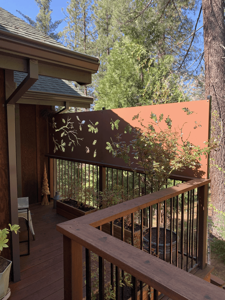 Privacy Screen for Deck / Large Metal Wall Art