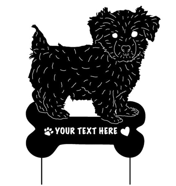 Morkie Garden Stake or Wall Hanging