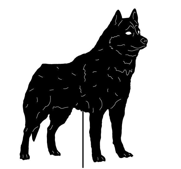 Siberian Husky Garden Stake or Wall Hanging