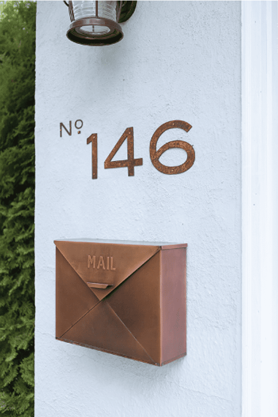 Blair Font Rustic House Numbers or Letters (Set of 2)