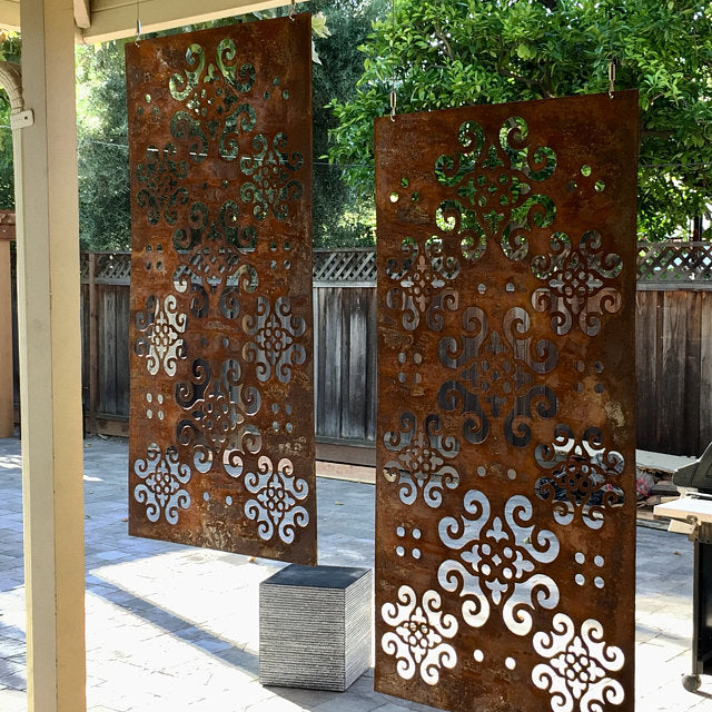 Outdoor Privacy Panels or Metal Wall Sculptures (46" Inch)