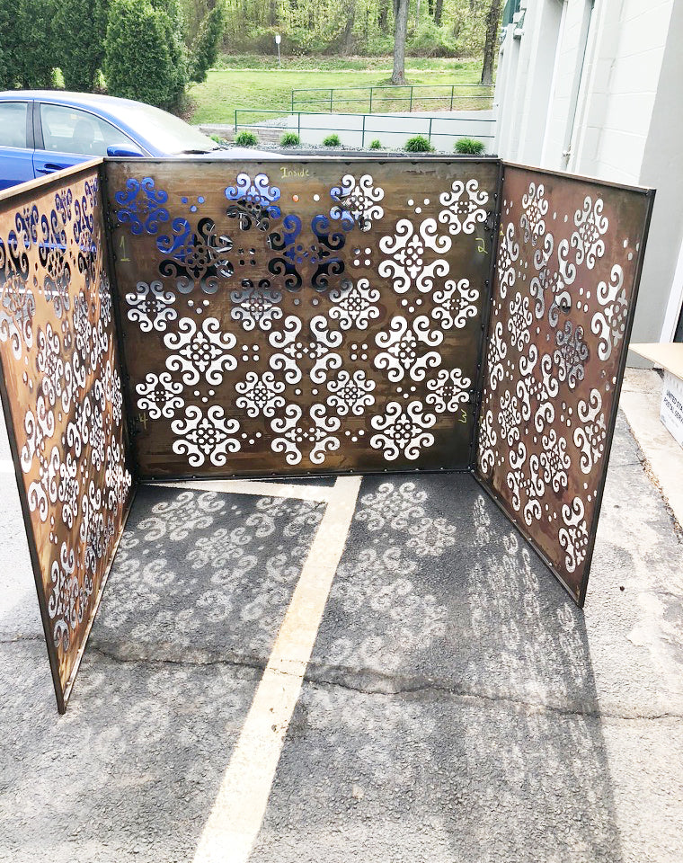 Outdoor Privacy Panels or Metal Wall Sculptures (46" Inch)