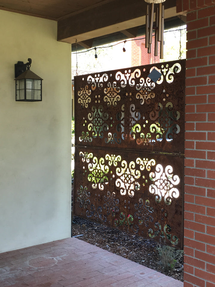 Outdoor Privacy Panels or Metal Wall Sculptures (46" Inch)