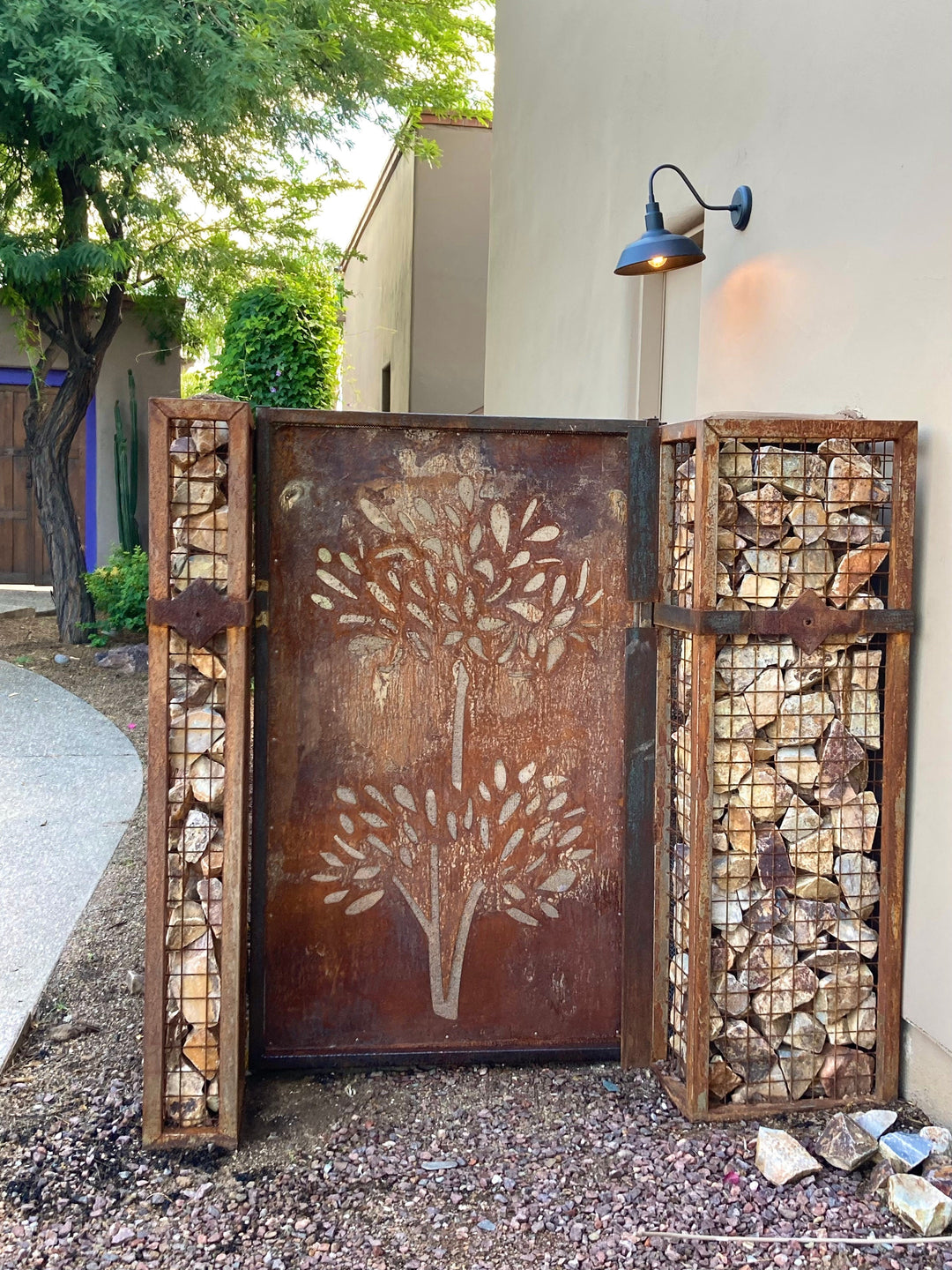 Large Outdoor Metal Privacy Screen Panels (60” &amp; 72”) – Heavy-Duty Steel for Patio &amp; Fence