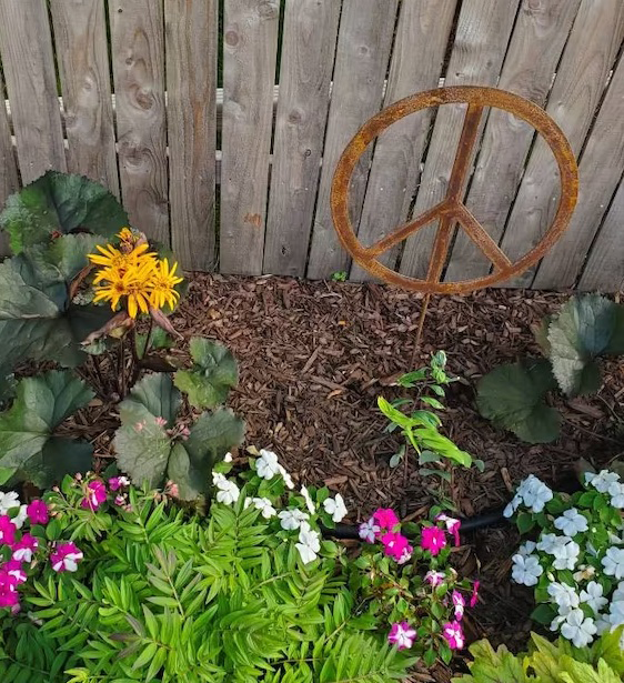 Outdoor Peace Sign or Peace Sign Wall Art