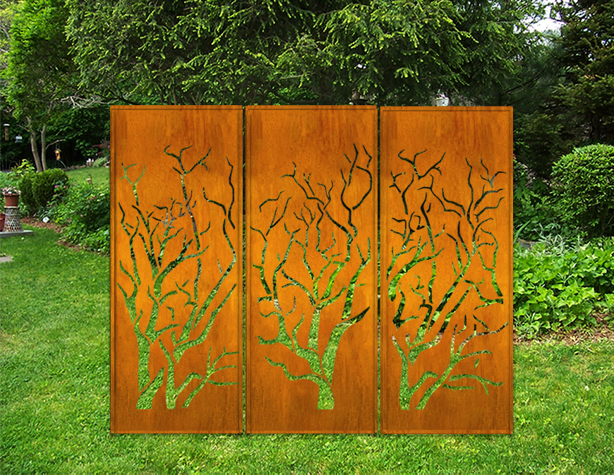 Outdoor Metal Panels (60” &amp; 72”) – Heavy-Duty Steel for Patio, Fence &amp; Backyard Privacy