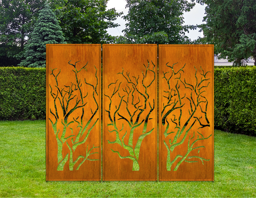 Outdoor Metal Panels (60” &amp; 72”) – Heavy-Duty Steel for Patio, Fence &amp; Backyard Privacy