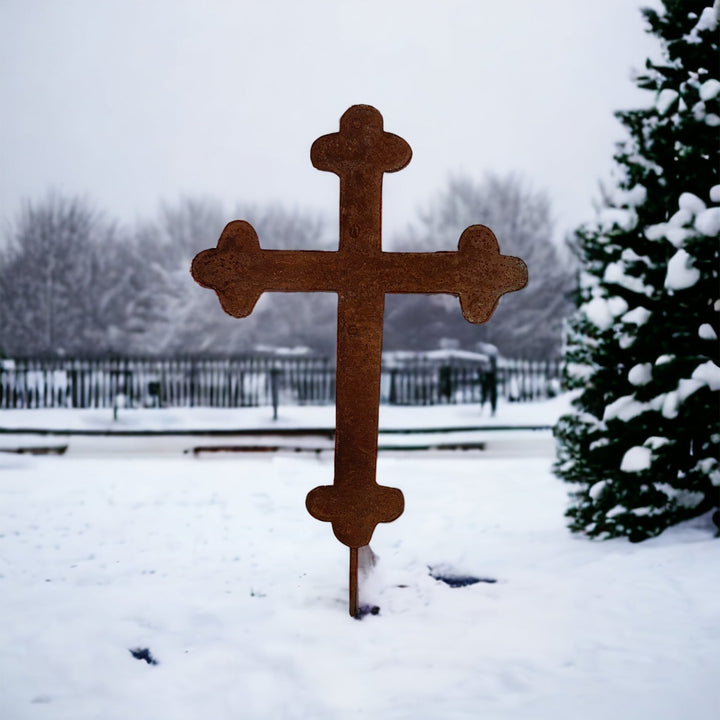 Roadside Memorial Cross or Cross Wall Art - 18"