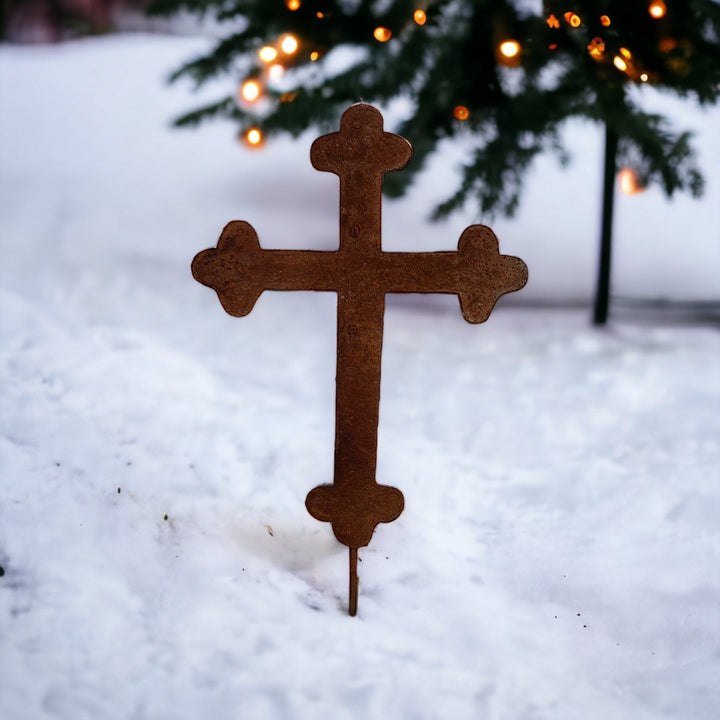 Roadside Memorial Cross or Cross Wall Art - 18"