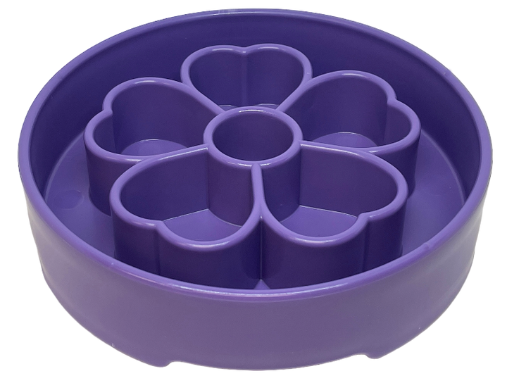Flower eBowl Deep Slow Feeder Dog Bowl for Enrichment | USA Made
