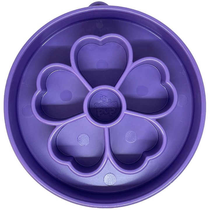 Flower eBowl Deep Slow Feeder Dog Bowl for Enrichment | USA Made