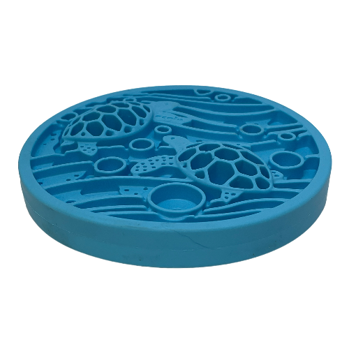 Turtle eMat-Mini Lick Mat with Suction Cups - Small Dogs &amp; Cats | USA