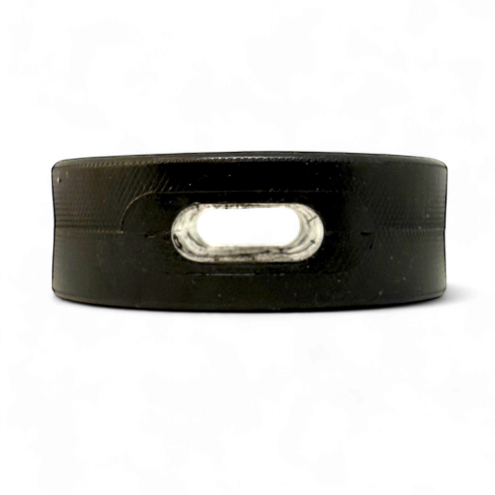 Hockey Puck Bully Stick Holder - Durable Rubber Treat Holder &amp; Chew Toy USA