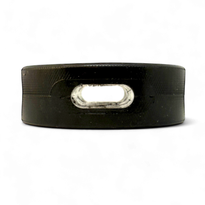 Hockey Puck Bully Stick Holder - Durable Rubber Treat Holder &amp; Chew Toy USA