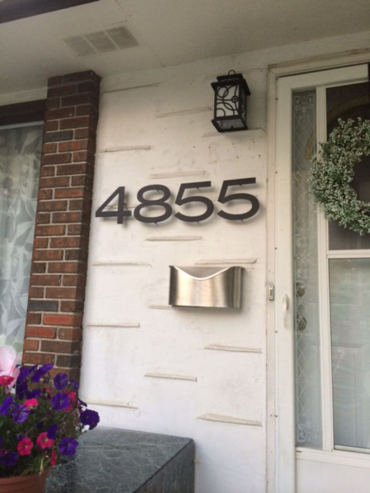 Rustic House Numbers or Letters (Set of 4) Pennybridge Font)