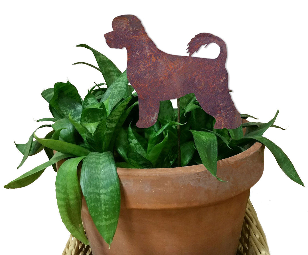 Portuguese Water Dog Plant Stake