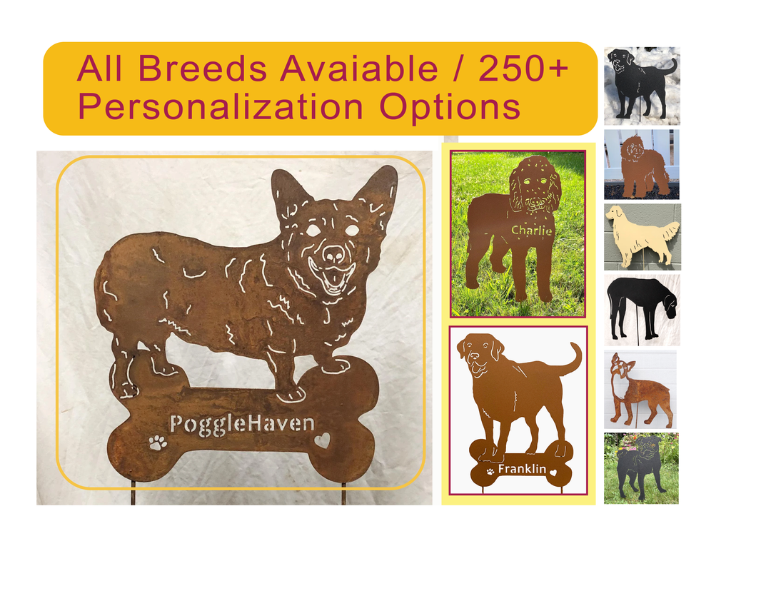Corgi Welsh Garden Stake or Dog Wall Art