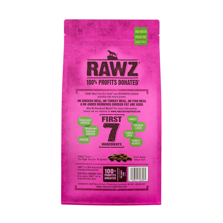 Rawz Dehydrated Chicken, Turkey &amp; Chicken Cat Food Recipe Dry Cat Food