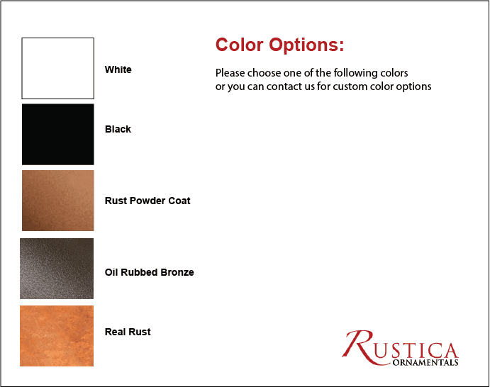 Custom Privacy Screen or Metal Wall Art Design Options (46" Inch)