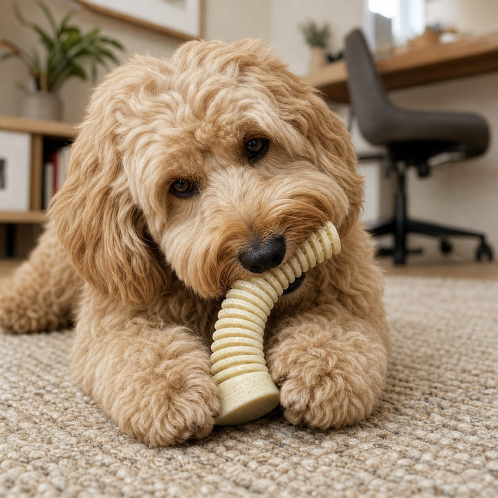 Flufflehorn Dental Antler - Indestructible Nylon Dog Chew Toy XL | USA Made