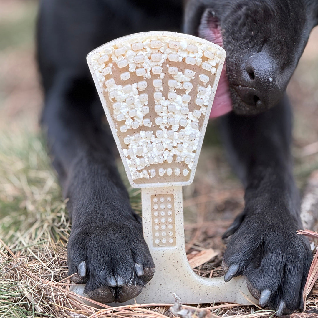 Waffle Tower Nylon Chew &amp; Enrichment Toy | 2-in-1 for Aggressive Chewers | SodaPup