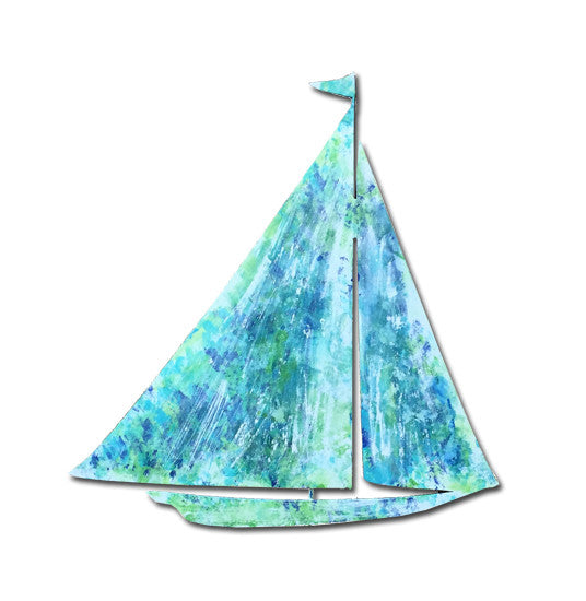 Sailboat Garden Stake or Wall Hanging