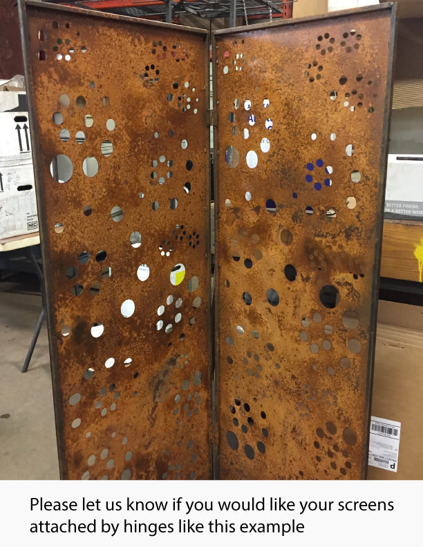 Metal Privacy Screen or Large Metal Wall Art (46" Inch)