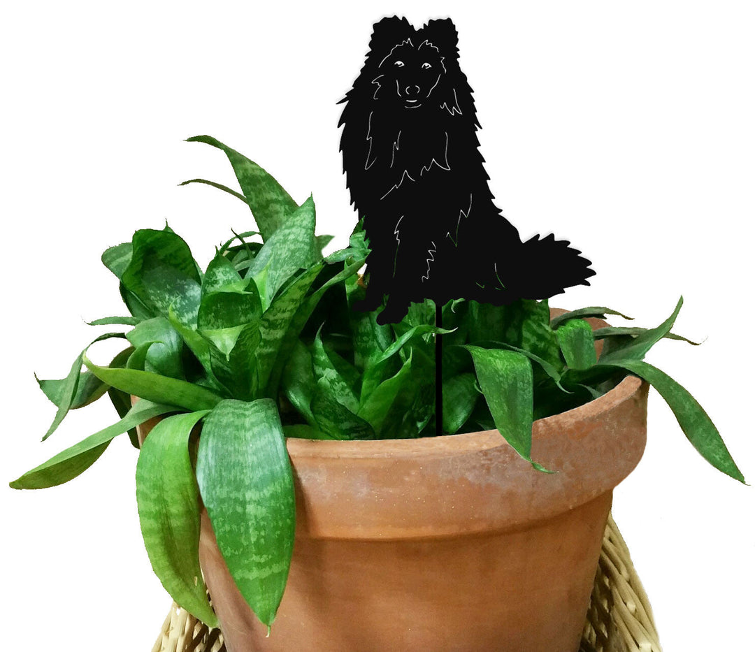 Shetland Sheepdog Plant Stake