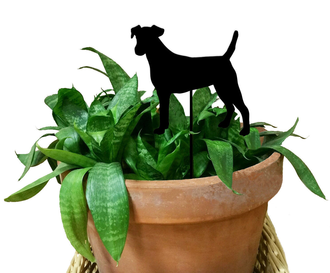 Smooth Fox Terrier Plant Stake