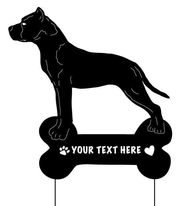 Staffordshire Bull Terrier Garden Stake or Wall Art