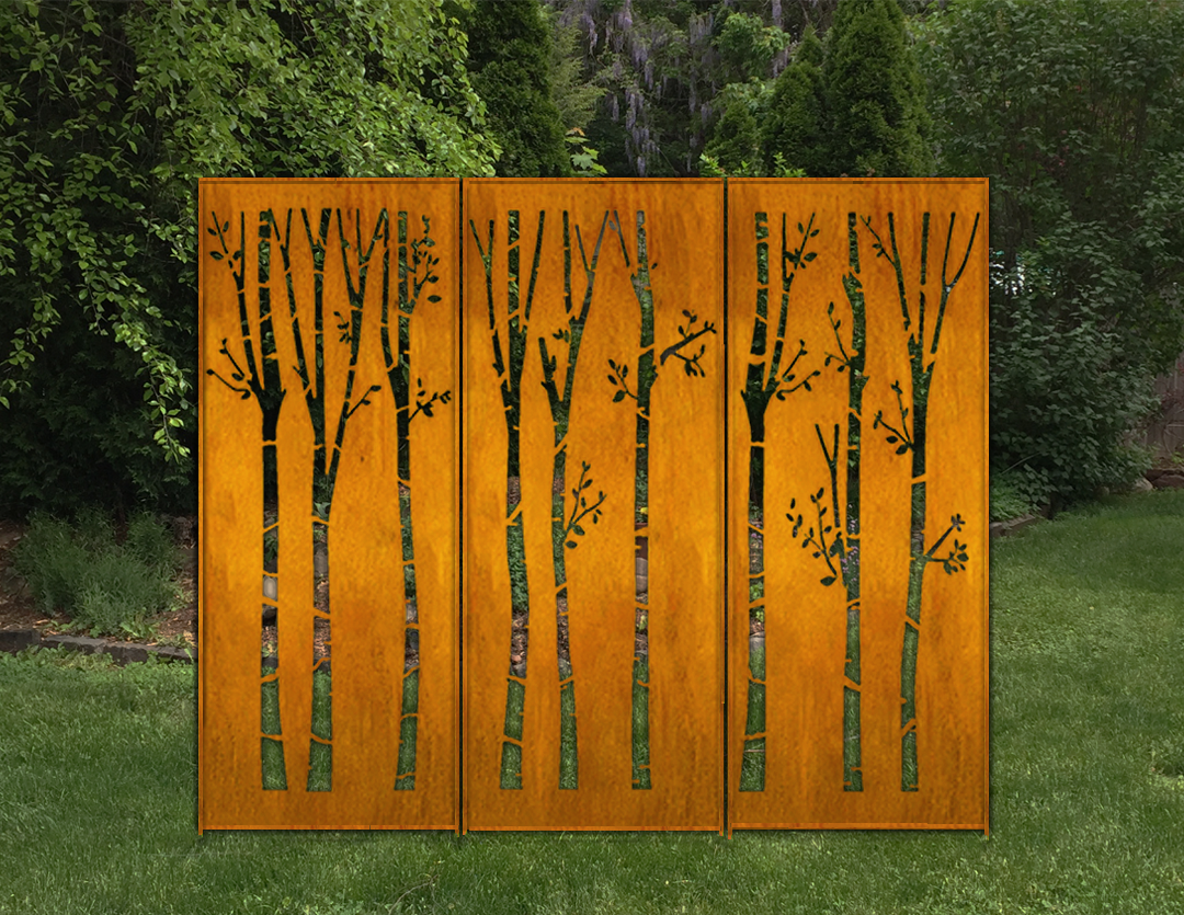 Metal Fence Panels / Metal Wall Hanging (46" Inch)