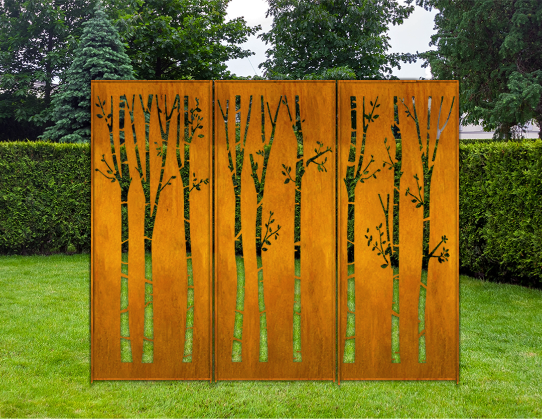 Outdoor Metal Privacy Fence Panels (60” &amp; 72”) – Heavy-Duty Steel for Backyard &amp; Patio