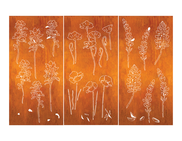 Outdoor Privacy Panel or Metal Wall Sculpture