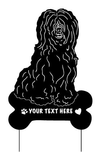 Tibetan Terrier Garden Stake or Wall Hanging