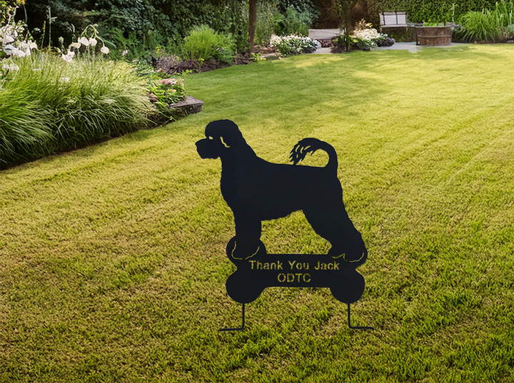 Portuguese Water Dog Garden Stake or Wall Hanging