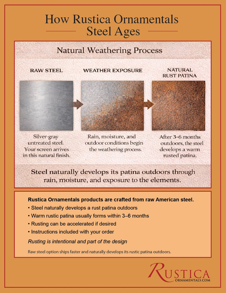 Outdoor Metal Panels (60” &amp; 72”) – Heavy-Duty Steel for Patio, Fence &amp; Backyard