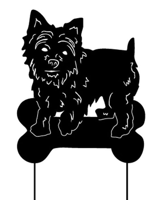 Yorkie Statue or Dog Wall Art