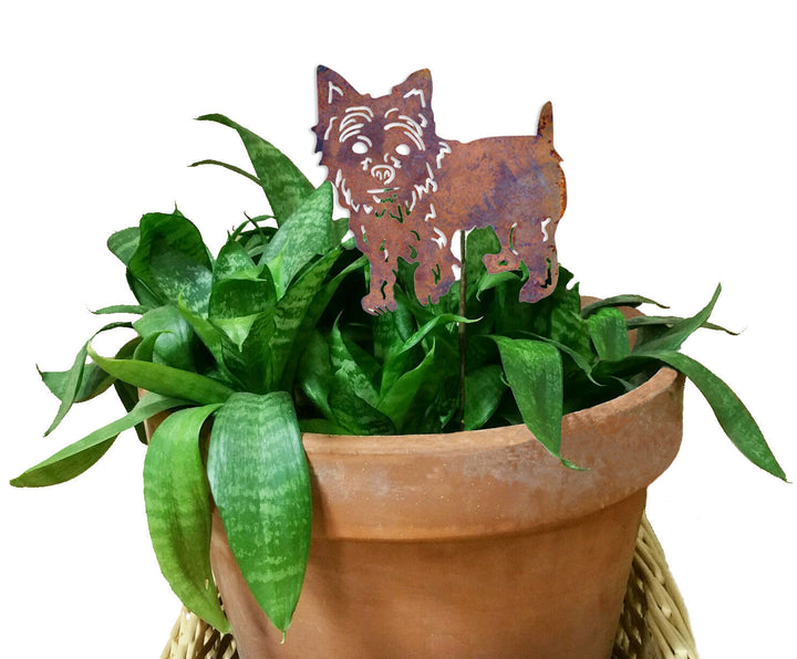 Yorkshire Terrier Plant Stake
