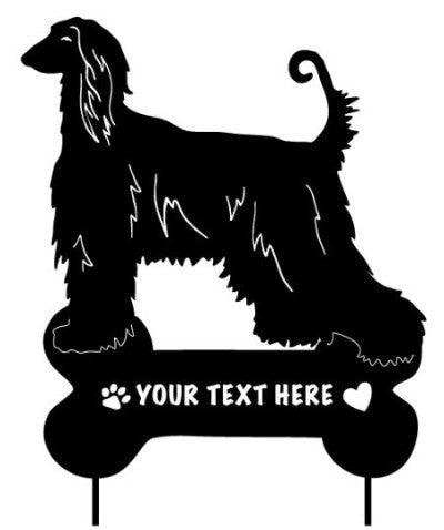 Afghan Hound Garden Stake or Wall Hanging