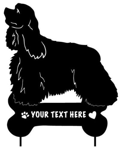 Cocker Spaniel Garden Stake or Wall Hanging (Style 2)