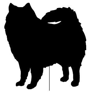 American Eskimo Dog Garden Stake or Wall Hanging