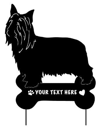 Australian Silky Terrier Garden Stake or Wall Hanging