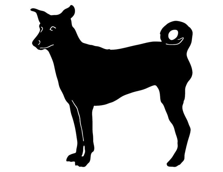 Basenji Garden Stake or Wall Hanging