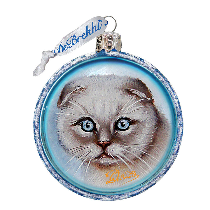 Cat Glass Ornament by G. DeBrekht - Pets Dog and Cats Decor - 764-120