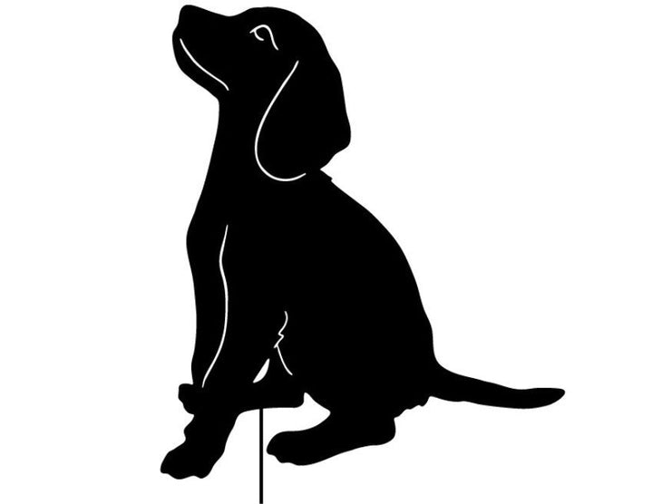 Beagle Garden Stake or Wall Hanging (Sit)