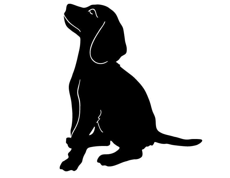 Beagle Garden Stake or Wall Hanging (Sit)