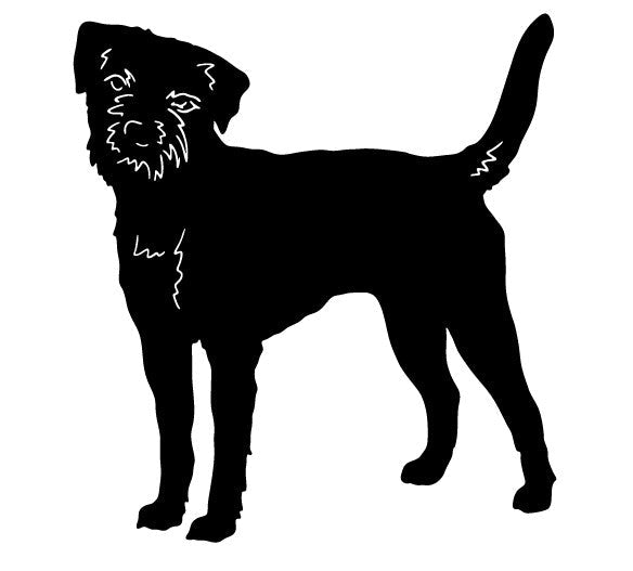 Border Terrier Garden Stake or Wall Hanging